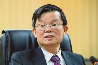Chief Minister Chow Kon Yeow. FILE PIC