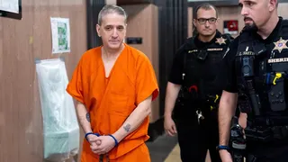 Former death row inmate Richard Glossip leaves to an Oklahoma County courtroom