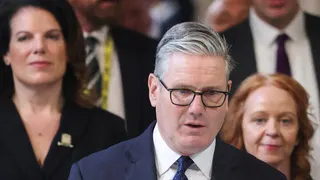 British Prime Minister Keir Starmer returns to the House of Commons after listening to the King's Speech during the State Opening of Parliament at the Palace of Westminster, London, Britain, May 13, 2026. REUTERS/Toby Melville/Pool TPX IMAGES OF THE DAY
