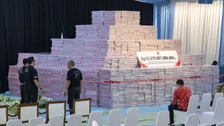 印尼移交8亿元追缴款 赃款堆积如山