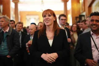 LONDON, ENGLAND - APRIL 21: Labour MP Angela Rayner attends the National Growth Debate at the Institute of Directors on April 21, 2026 in London, England. Chancellor Rachel Reeves and other senior political figures are participating in The National Growth Debate, hosted by the Good Growth Foundation, on how to stimulate economic growth in the UK. (Photo by Carl Court/Getty Images)