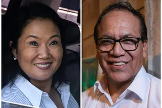 Candidates Keiko Fujimori and Roberto Sanchez have emerged from a crowded field of presidential hopefuls in Peru. Photos: AFP