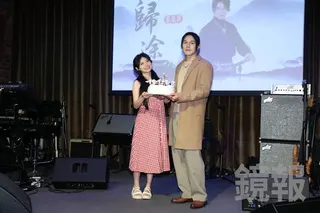 祈錦鈅14日現身力挺好友阜東昇發片。林煒凱攝