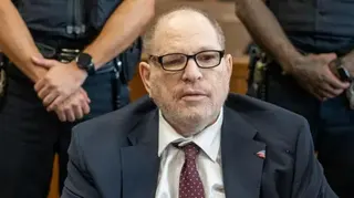 Getty Images Harvey Weinstein appears in Manhattan criminal court on May 13, 2026, in New York City.
