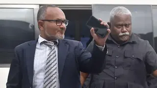 Matthew Wale, seen here waving while arriving at the parliament house, in an earlier picture