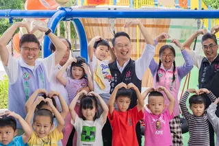 桃園市副市長蘇俊賓出席埔仁公園啟用典禮。