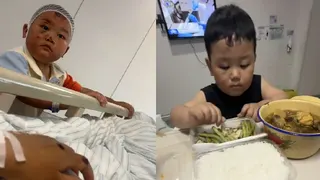 男童车祸后鼻青脸肿仍守护妈妈 暖心举动感动网民