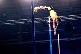 Sweden’s Armand Duplantis, unbeaten since 2023, set his 15th pole vault world record earlier this year, clearing 6.31m in Sweden. Photo: AP