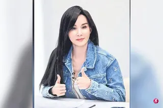 萧蔷人美心善。 （取自网络）