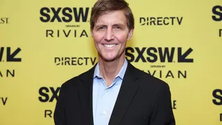 Timothy Gallaudet standing at The Age of Disclosure premiere at Paramount Theatre in Austin, Texas