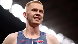 Ben Pattison smiles before competing at the World Athletics Championships