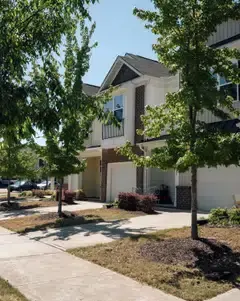 The home rented by Lillian Rouse and her fiance, Mark Debney, in Raleigh, North Carolina. Rouse and Debney have been renting since 2024. They began house hunting last year, but called off the search.