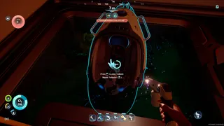 Subnautica 2 Repair Tool: A player repairing their Tadpole with a Repair Tool.