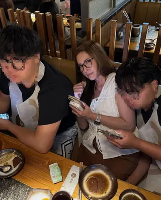 李婉華一對雙胞胎兒子曝光。（圖／翻攝自Natalie IG）