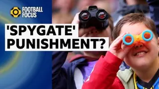 Middlesbrough fans with binoculars