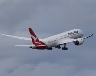 A Qantas plane