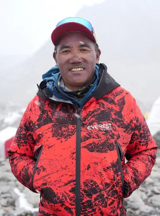 Nepali mountaineer Kami Rita Sherpa, 56, celebrates his record 32nd ascent of Mount Everest after reaching the 8,849‑metre peak on May 17, 2026. — Reuters pic