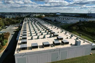An Amazon Web Services data center in Ashburn, Virginia. Large artificial intelligence systems run on massive amounts of energy and are trained on nearly all the text humanity has created.