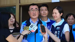 國民黨新北市長參選人李四川感謝新北市長侯友宜將他比喻為魯夫，表示將帶領新北航向偉...