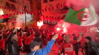 Fans celebrate across Algiers after USM Alger beat Zamalek 8-7 on penalties in Cairo, claiming their second CAF Confederation Cup after a 1-1 aggregate draw. The Algerian club first won the trophy in 2023.