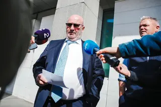 Police prosecutor Thomas Blom of the Police Security Service in Norway speaks to the media after a Chinese woman accused of spying was remanded in custody, in Oslo, Norway on May 8. Photo: EPA