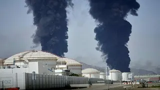 伊朗近日再度針對阿聯酋首都阿布達比一處核電廠發動襲擊。 圖:翻攝自 X @Netanyahu_New