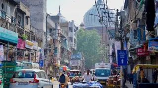 2025年8月21日，在印度首都新德里拍摄的街景。（图取自新华社）