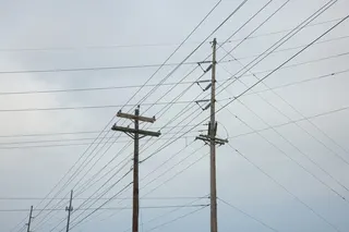 Power lines in Grove City, Ohio.