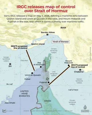 INTERACTIVE - IRGC releases map of control over Strait of Hormuz - May 5, 2026-1777975253