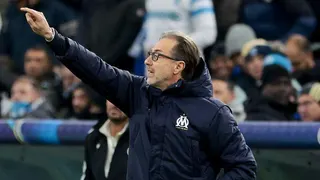 Andrea Maldera pointing from the sidelines during his time at Marseille