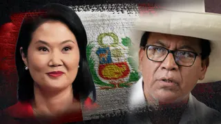 Imágenes de archivo. La derechista Keiko Fujimori, que aspira por cuarta vez a la Presidencia, y el izquierdista Roberto Sánchez, quien emuló los pasos de su mentor Pedro Castillo hace cinco años, llegan al balotaje en Peru.