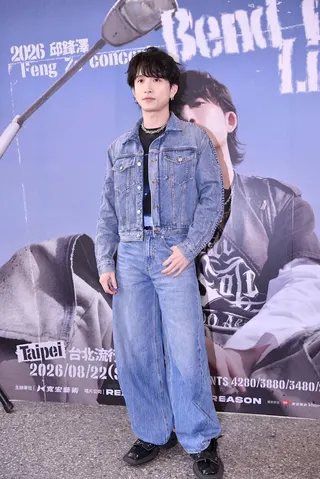 邱鋒澤18日出席演唱會記者會。李智為攝