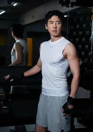 傅孟柏現身運動品牌發表會分享運動歷程。/UNDER ARMOUR提供