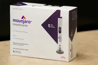 圖為俗稱「瘦瘦針」的GLP-1受體促效劑類藥品猛健樂（Mounjaro）。（路透社）