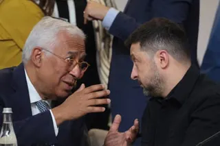European Council president António Costa and Ukraine’s president Volodymyr Zelenskyy attend the 8th European Political Community (EPC) summit in Yerevan, Armenia.