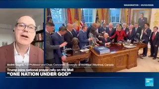 "One Nation under God": US President Trump joins national prayer rally