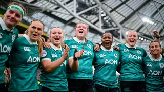 Ireland celebrating after the game