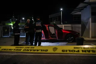 Royal Malaysian Police forensic officers investigate the scene where a woman sustained serious neck injuries, believed to have been stabbed by a man she knew, in front of a restaurant on Jalan Titi Gajah May 17, 2026. — Bernama pic