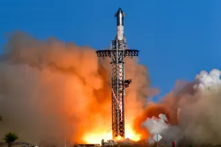 The SpaceX Starship lifts off from Starbase in Boca Chica, Texas.