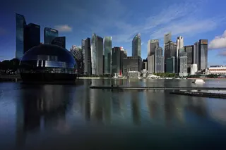 Singapore’s skyline. A man received 18 years’ jail for sexually abusing his younger sister in the city state. Photo: NurPhoto via Getty Images