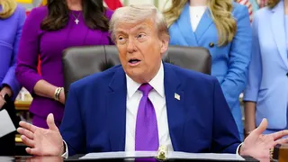 President Donald Trump in the Oval Office