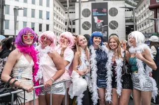 Concert-goers and fans of British singer Harry Styles await outside the Johan Cruijff ArenA, ahead of his ten-day concert series and his world tour Together, Together Tour in Amsterdam on May 16, 2026. — AFP pic