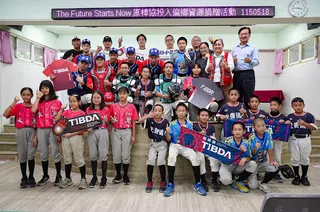 助花蓮少棒重返紅土！林智勝、王躍霖 出席「回家得分」計畫送暖（圖／原棒協提供）