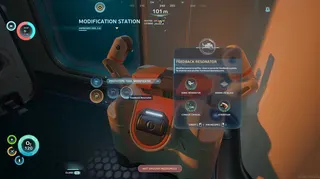 The feedback resonator crafting recipe in Subnautica 2
