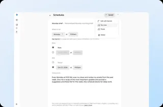 You can ask Gemini Spark to review your inbox at a set time each week.