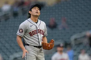 MLB(影)／今井達也先發4.2局無四壞保送有進步！卻因下雨延賽提早退場