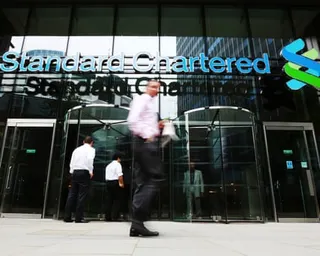 An exterior view of the Standard Chartered headquarters