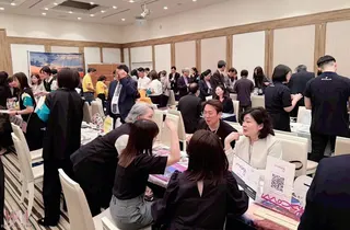 推廣會現場台日業者密切交流。（圖/中市府觀旅局提供）