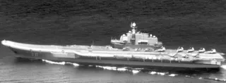 中國「遼寧號」航艦4月20日通過台灣海峽。 圖：國防部提供