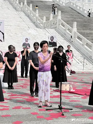 政治受難者黃溫恭醫師的家屬黃春蘭。 圖：李宣萱/攝